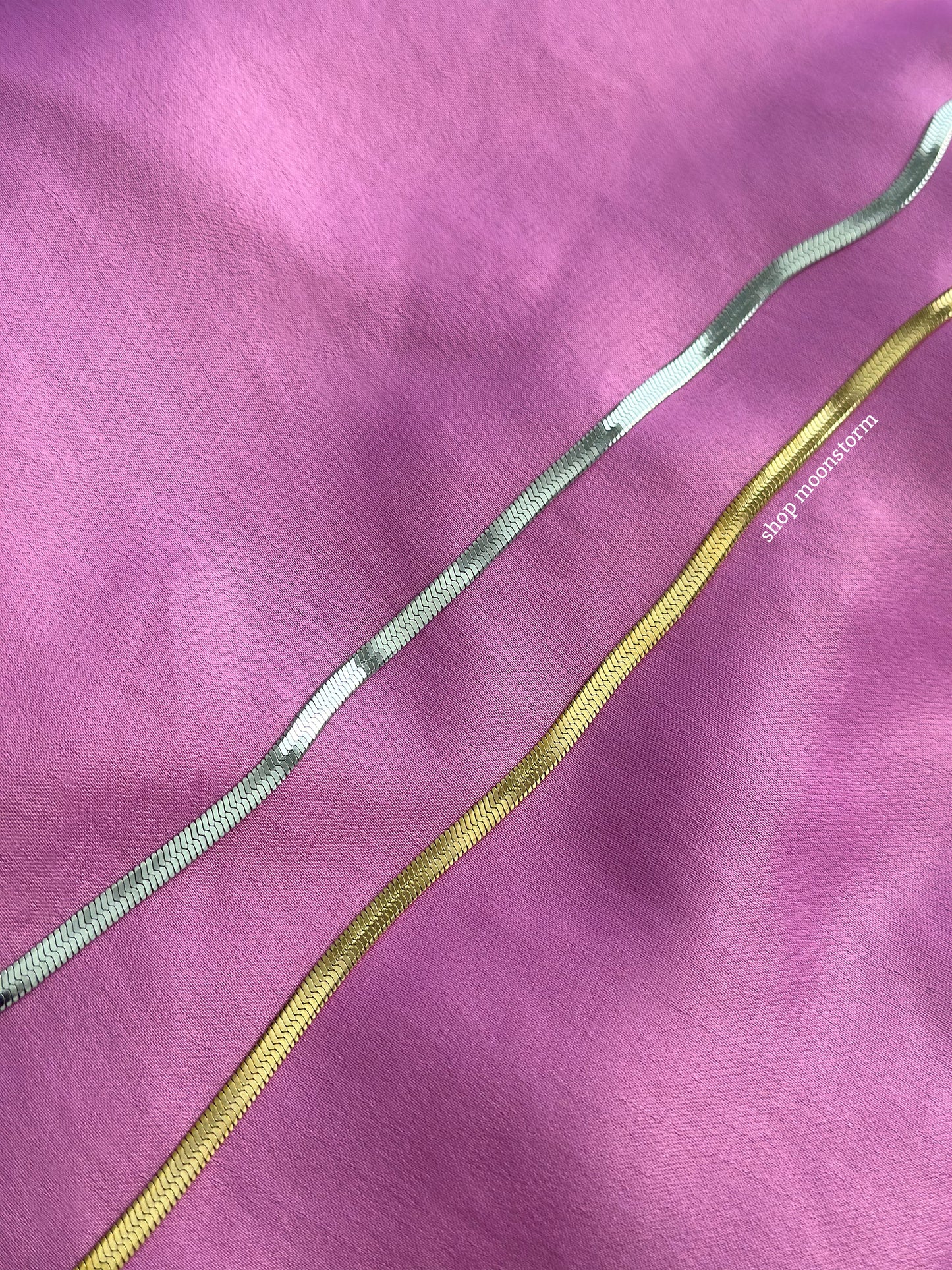 5mm Gold Herringbone Necklace