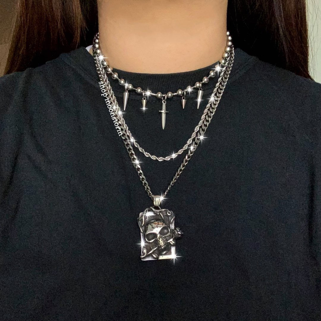 Sharp Ball Chain Necklace