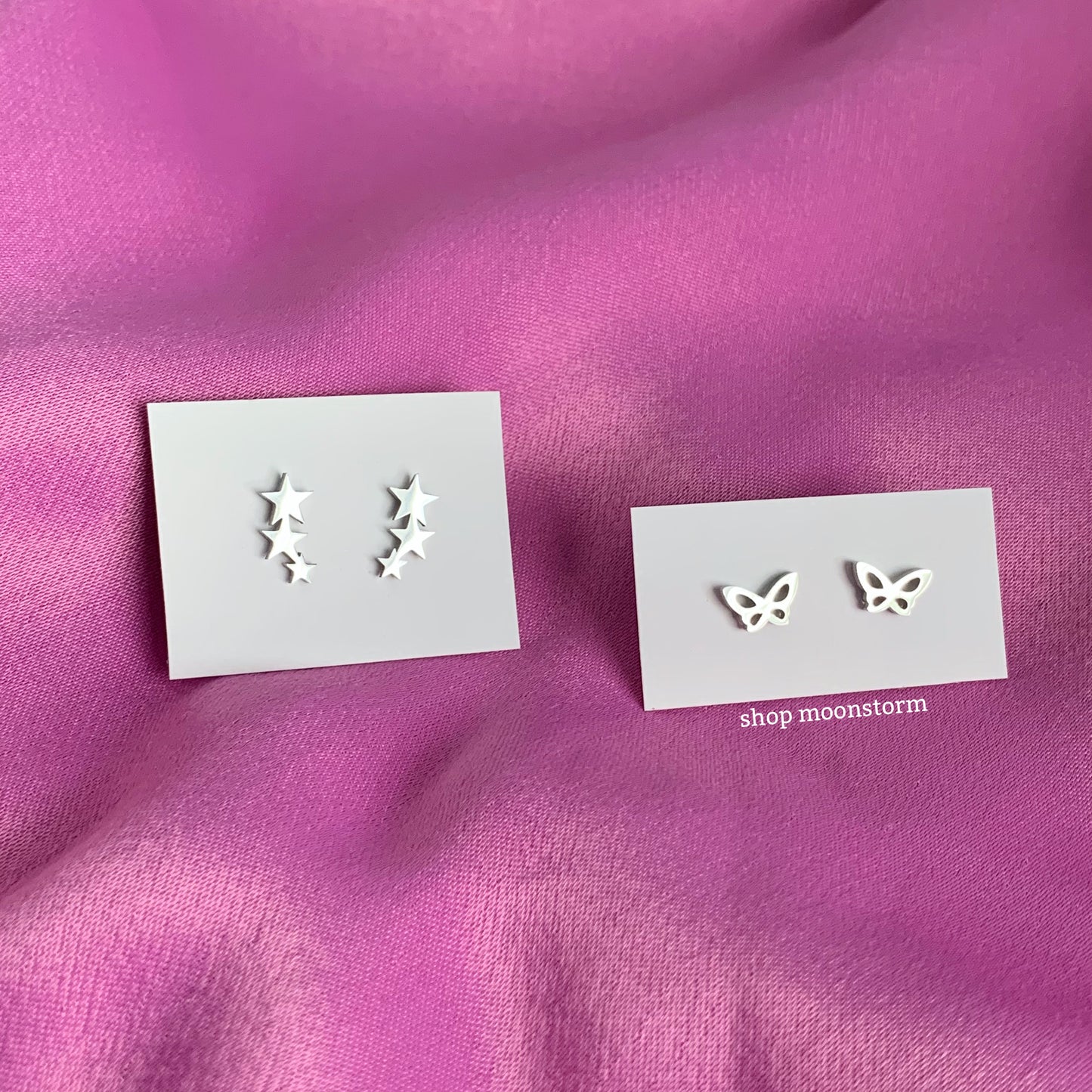 Triple Star Stud Earrings