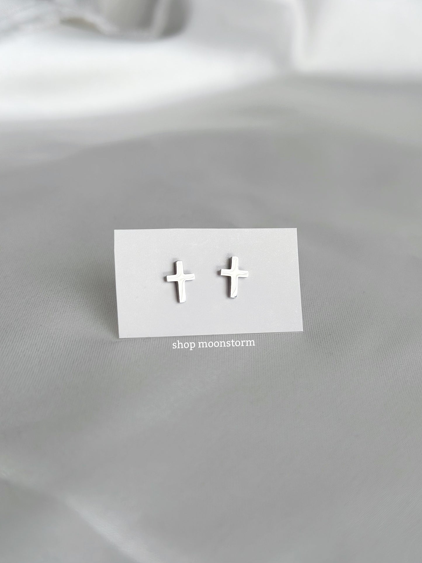 Mini Cross Stud Earrings