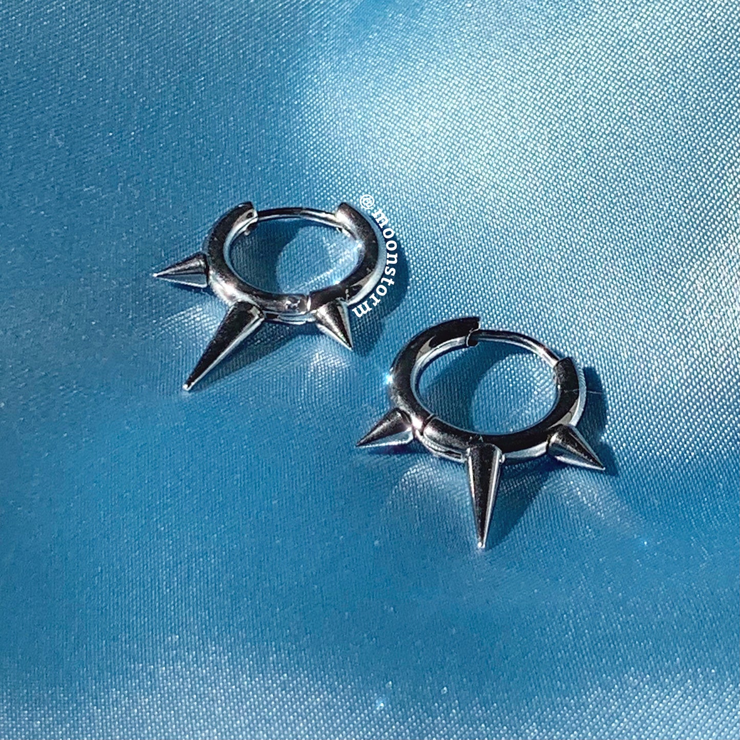 Rebel Spike Hoop Earrings