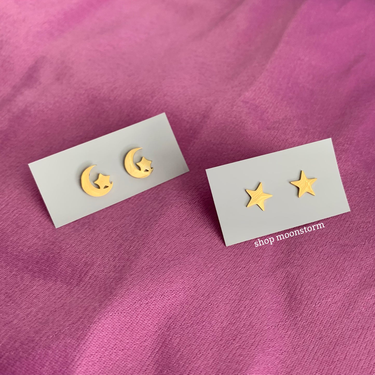 Gold Star Stud Earrings