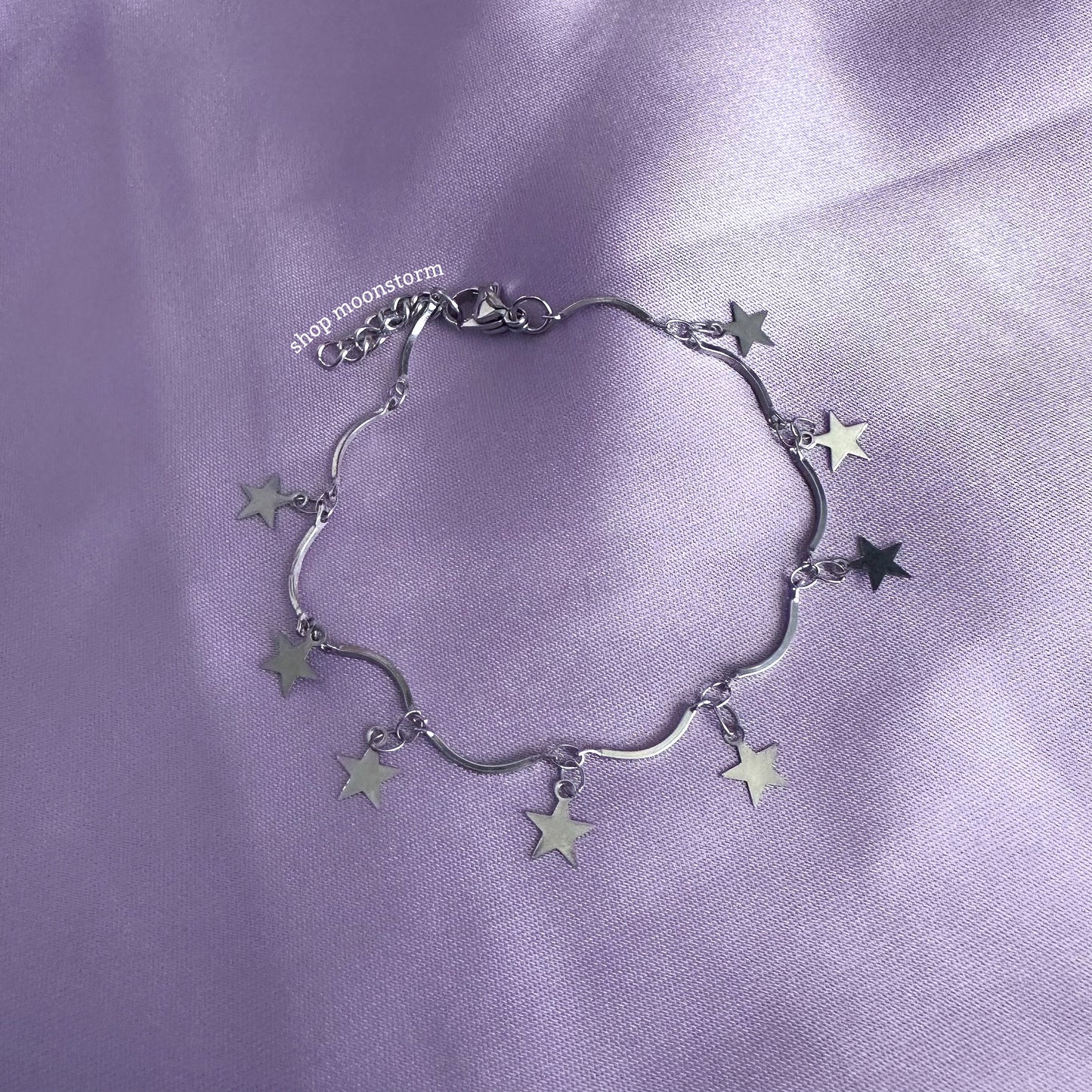 Silver Star Charm Bracelet
