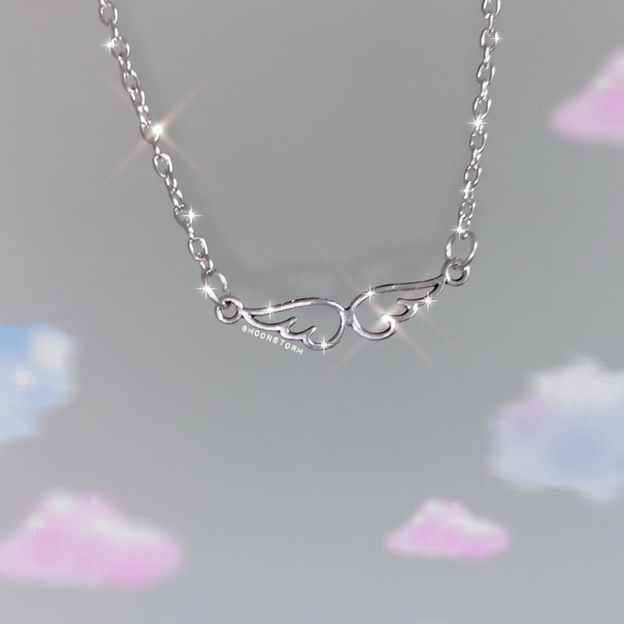 Dainty angel deals wing necklace