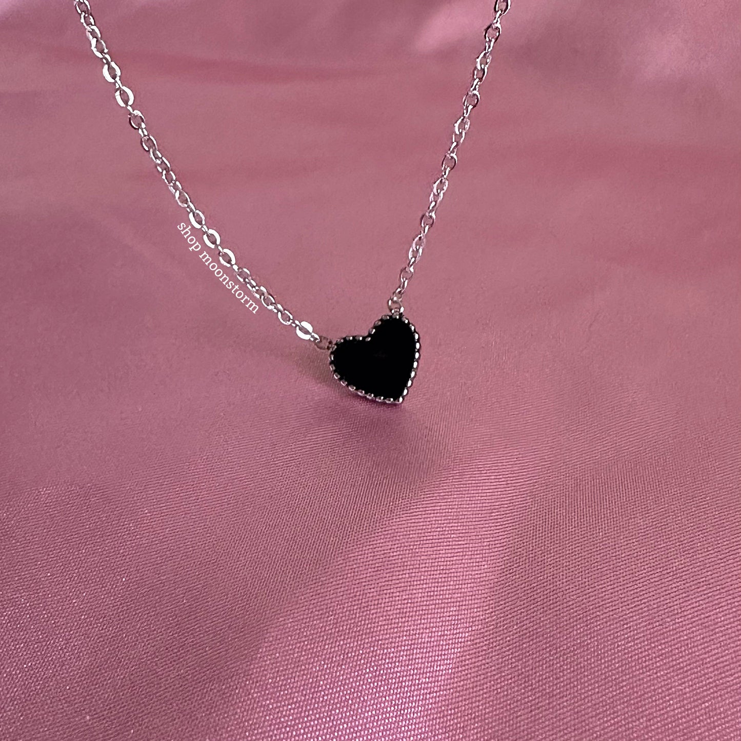 Black Heart Necklace