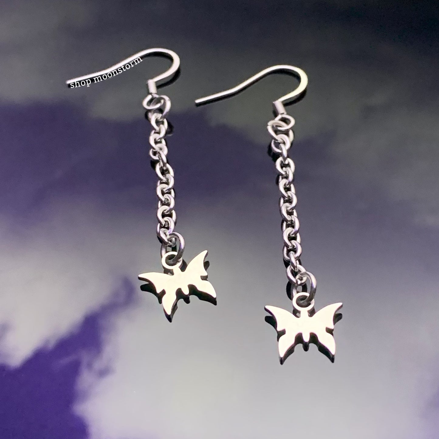 Butterfly Drop Earrings