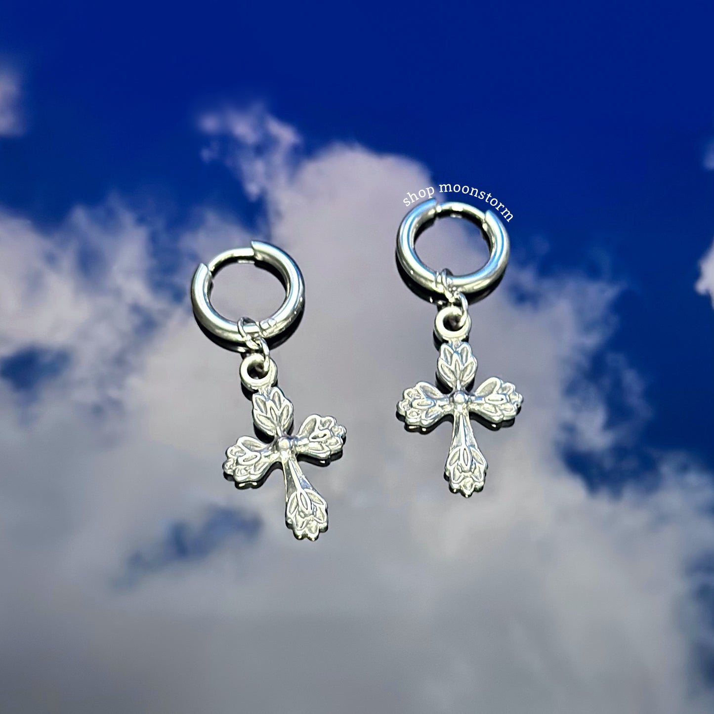 Cross My Heart Hoop Earrings