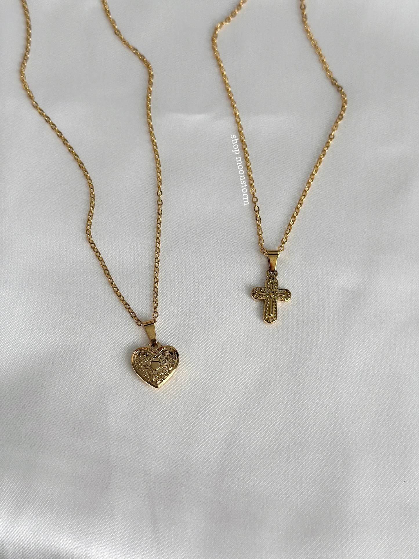 Vintage Gold Cross Necklace