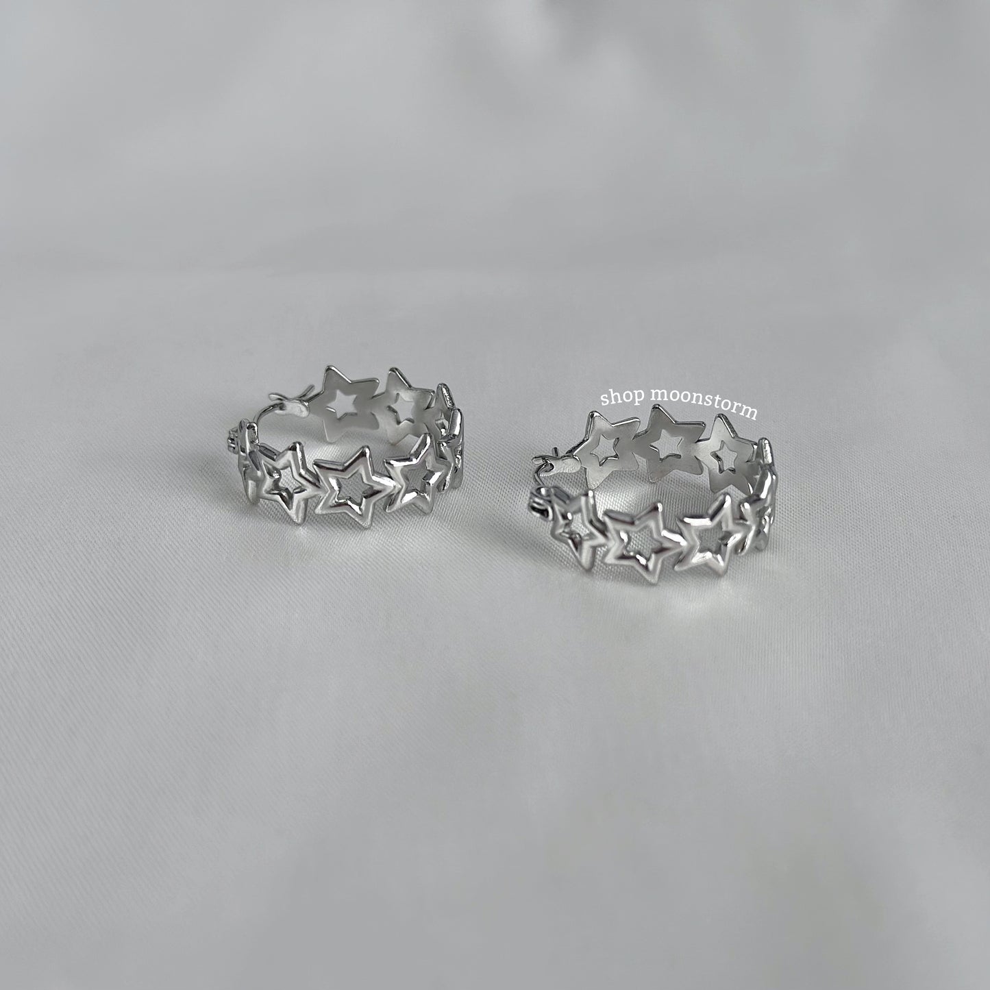 Star Cluster Hoop Earrings