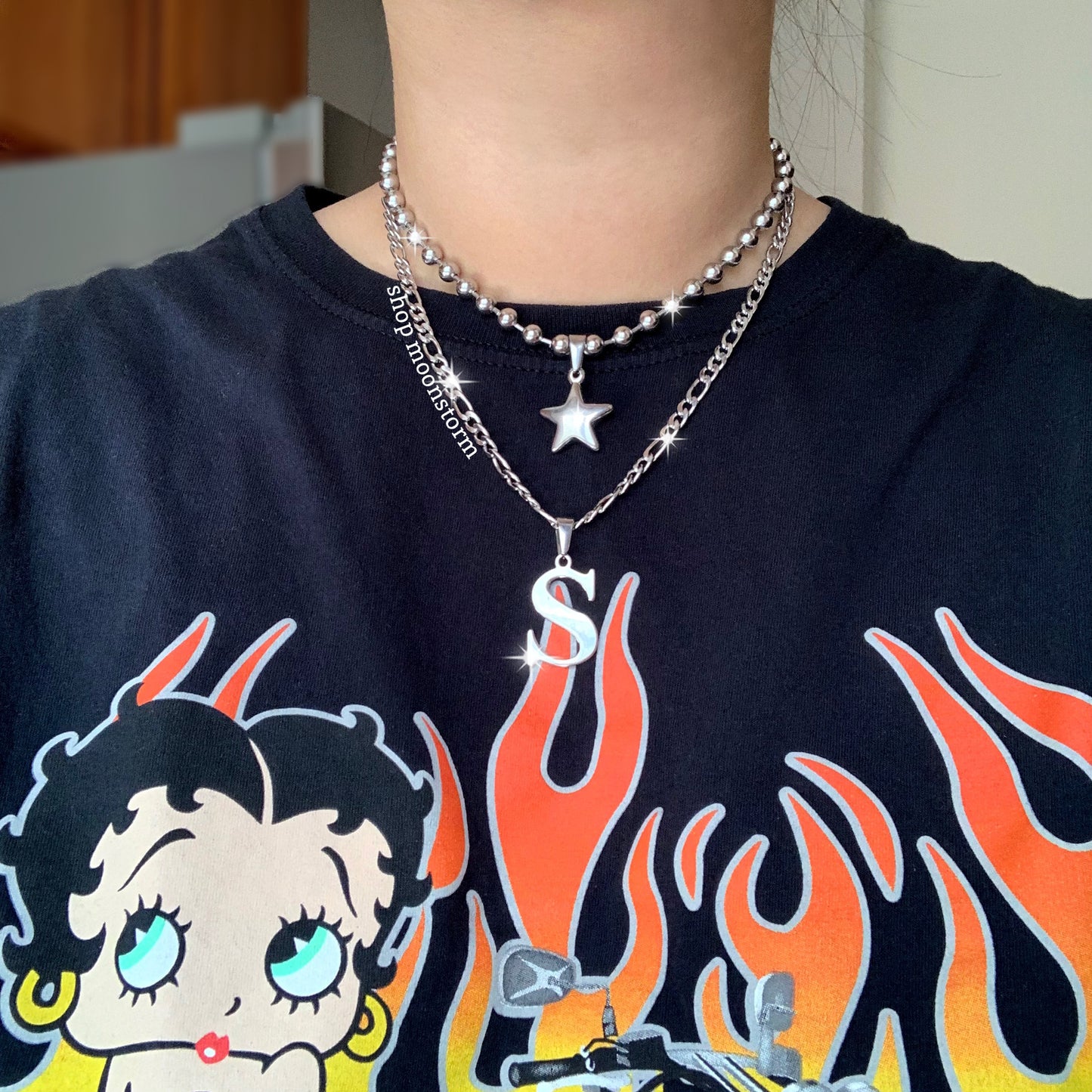 Stellar Star Ball Chain Necklace