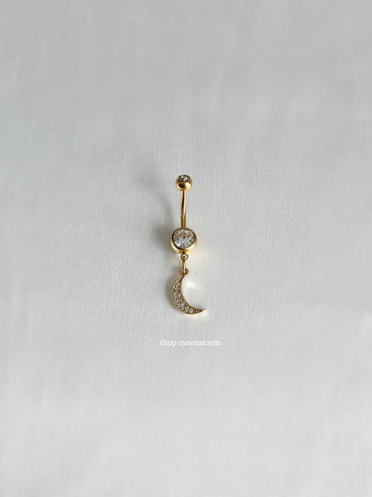 Gold Moonlight Belly Ring