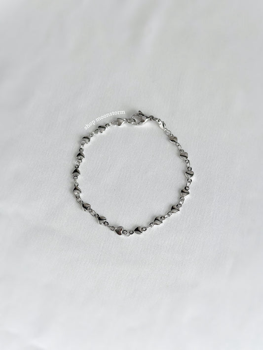 Silver Love Link Bracelet