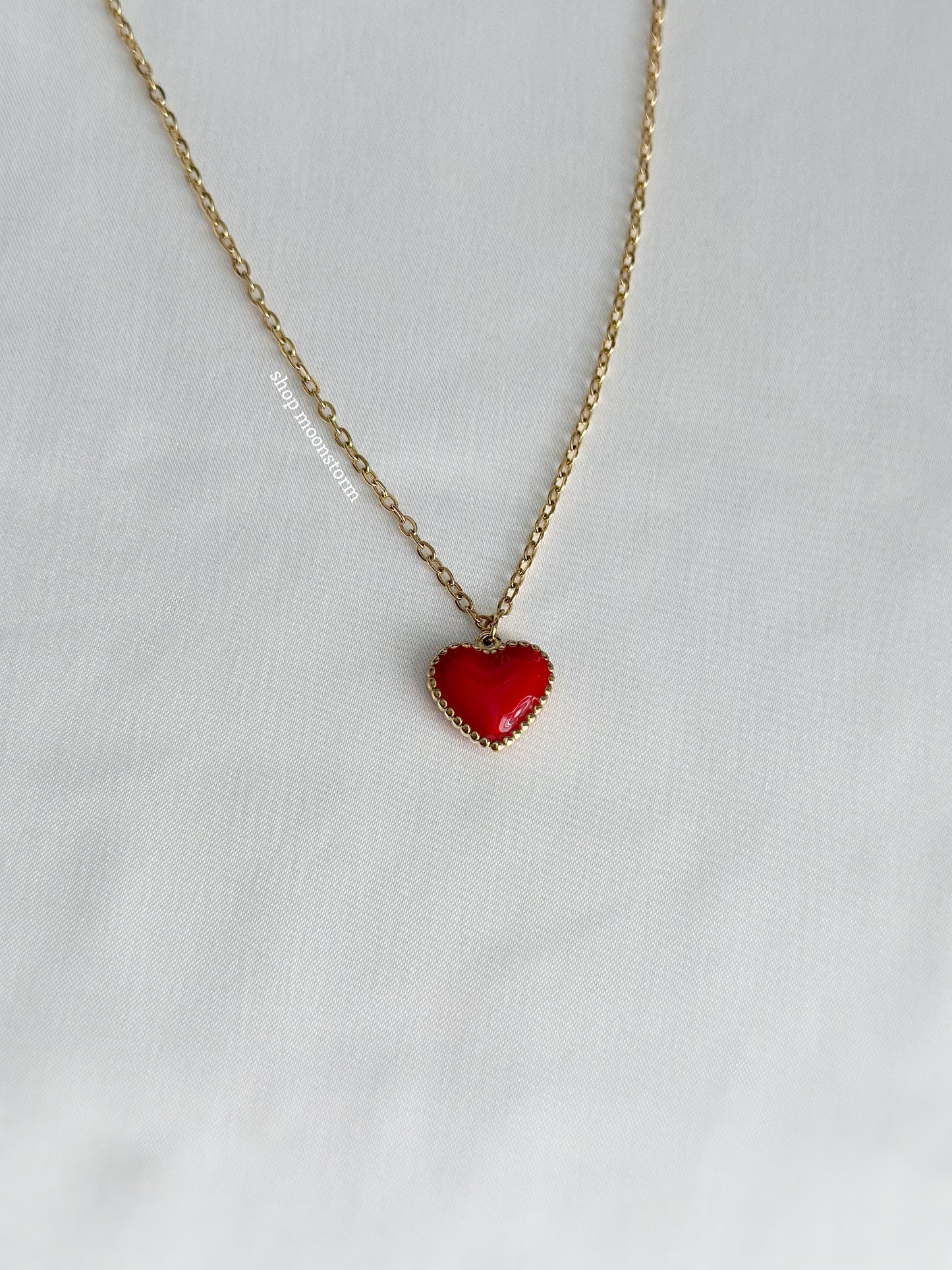 Fuck Off & Red Heart Necklace Pack (Set of Two)