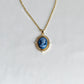 Victorian Blue Cameo Necklace