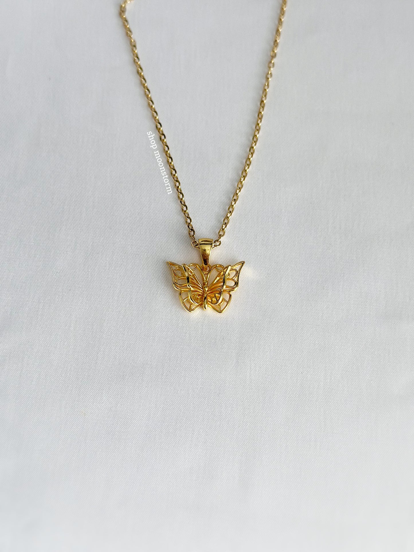 Gold Butterfly Daydream Necklace
