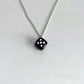 Black Dice Necklace