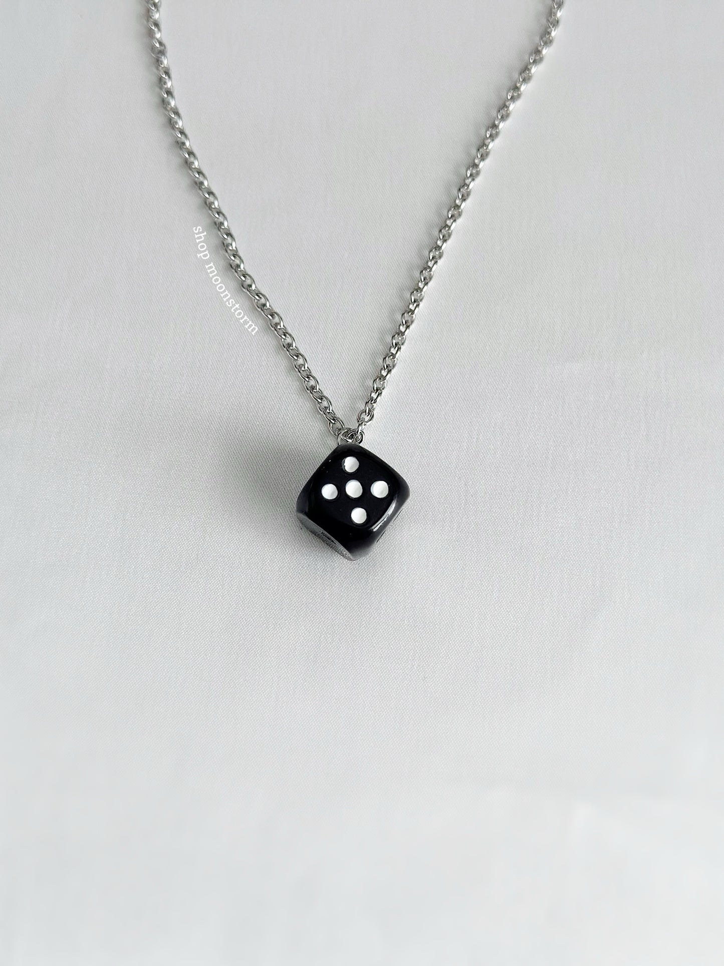 Black Dice Necklace