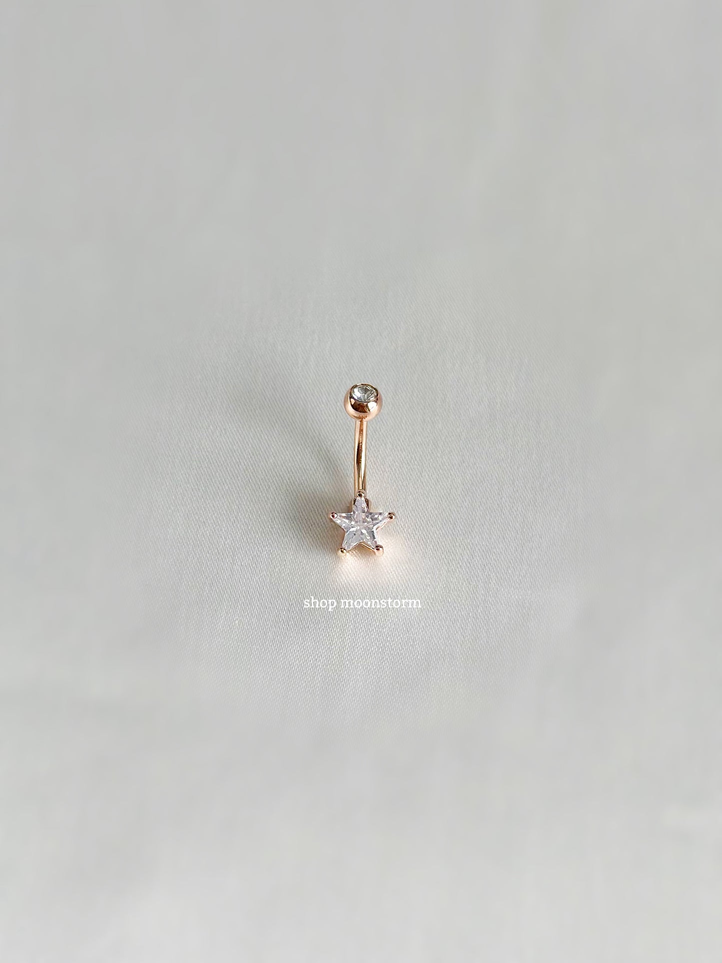 Rose Gold Star Belly Ring