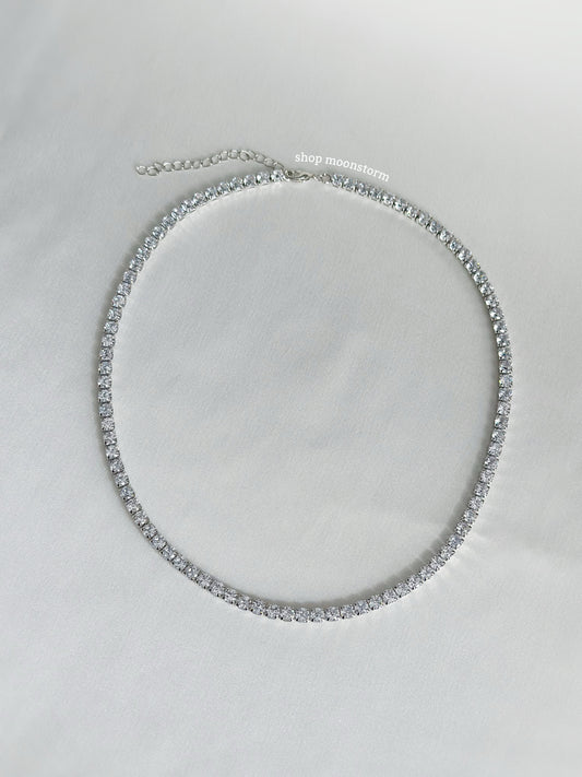 Silver Tennis Necklace