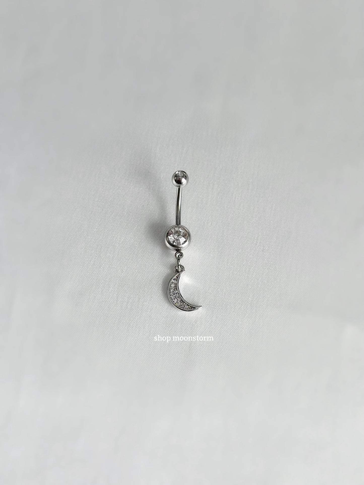 Silver Moonlight Belly Ring