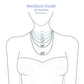 Silver Baguette Ribbon Bow Necklace
