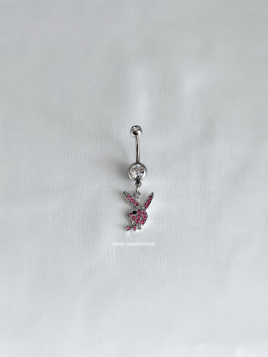 Pink Bunny Belly Ring