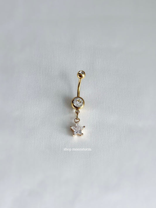 Gold Star Hour Belly Ring