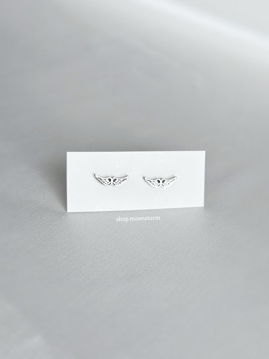 Angel Wing Stud Earrings