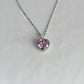 Pink Diamond Heart Necklace