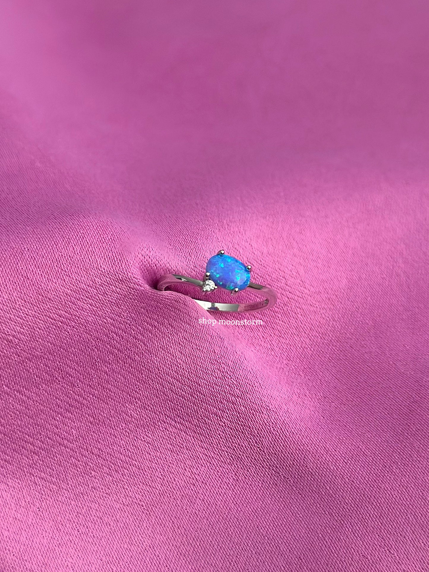 Blue Opal Ring