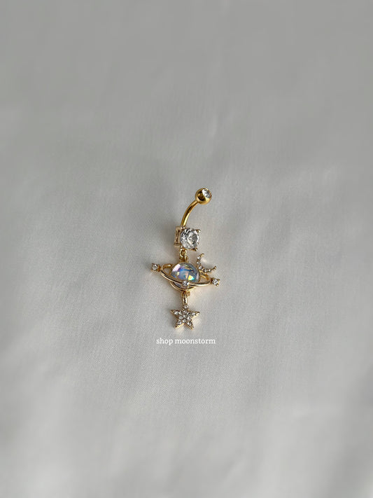 Gold Out of This World Belly Ring
