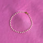 Gold Dainty Pearl Bracelet