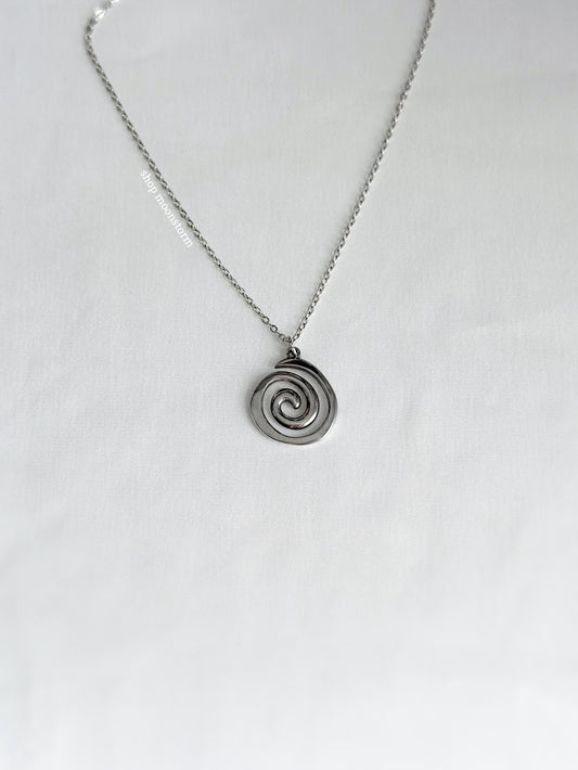 Silver Swirl Necklace