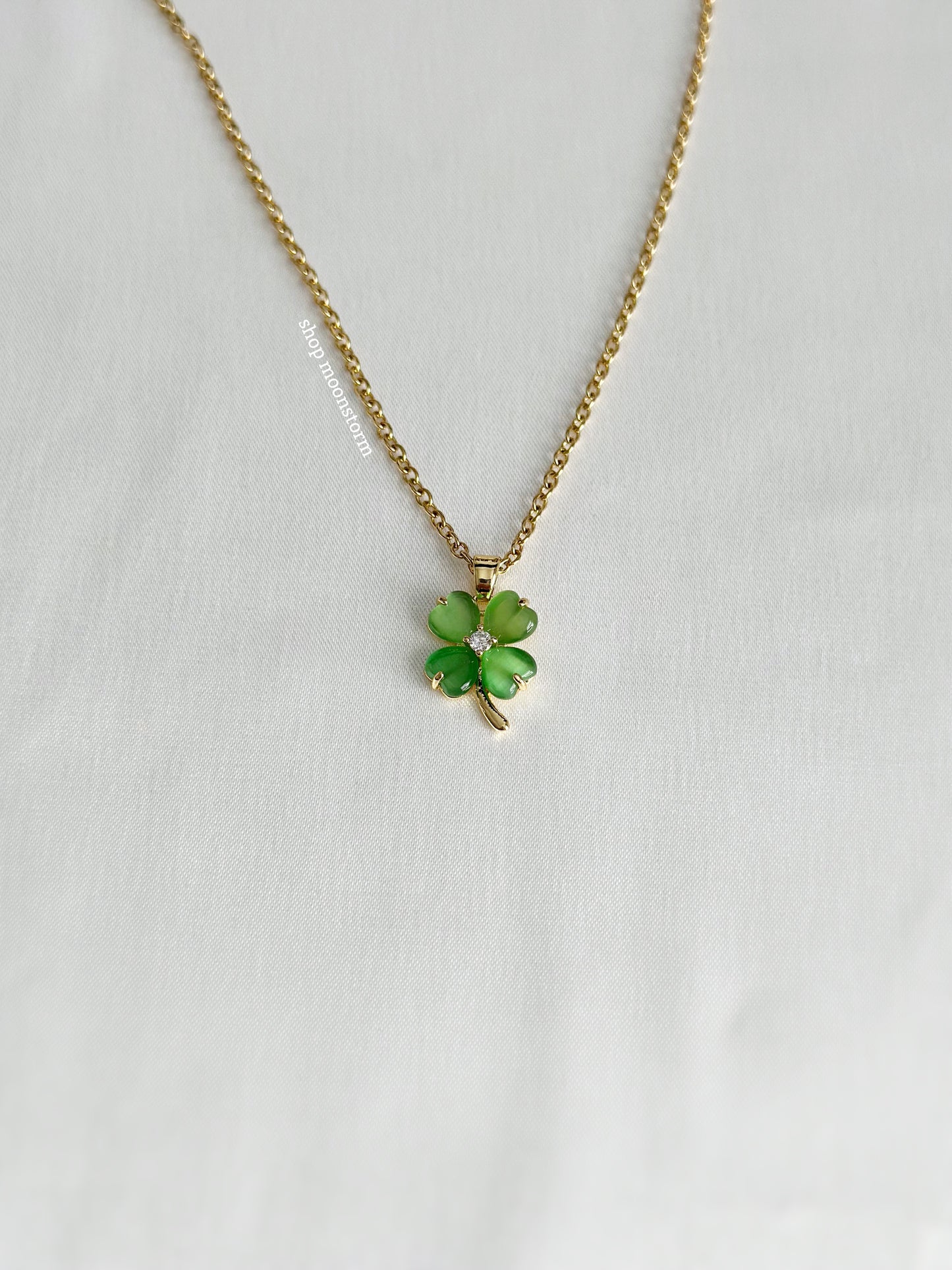 Jade Clover Necklace