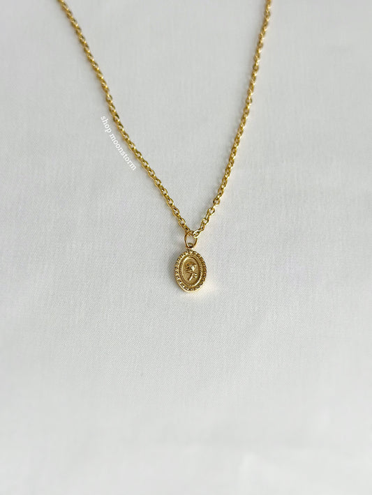 Gold Rose Necklace