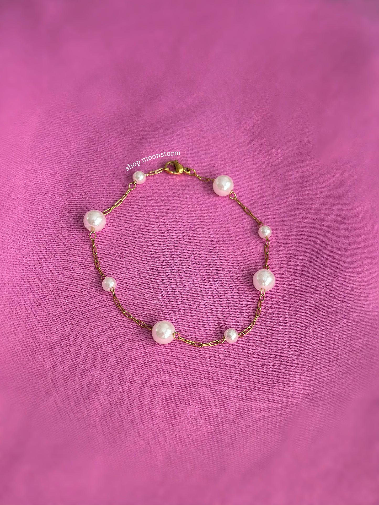 Gold Pearl Bracelet