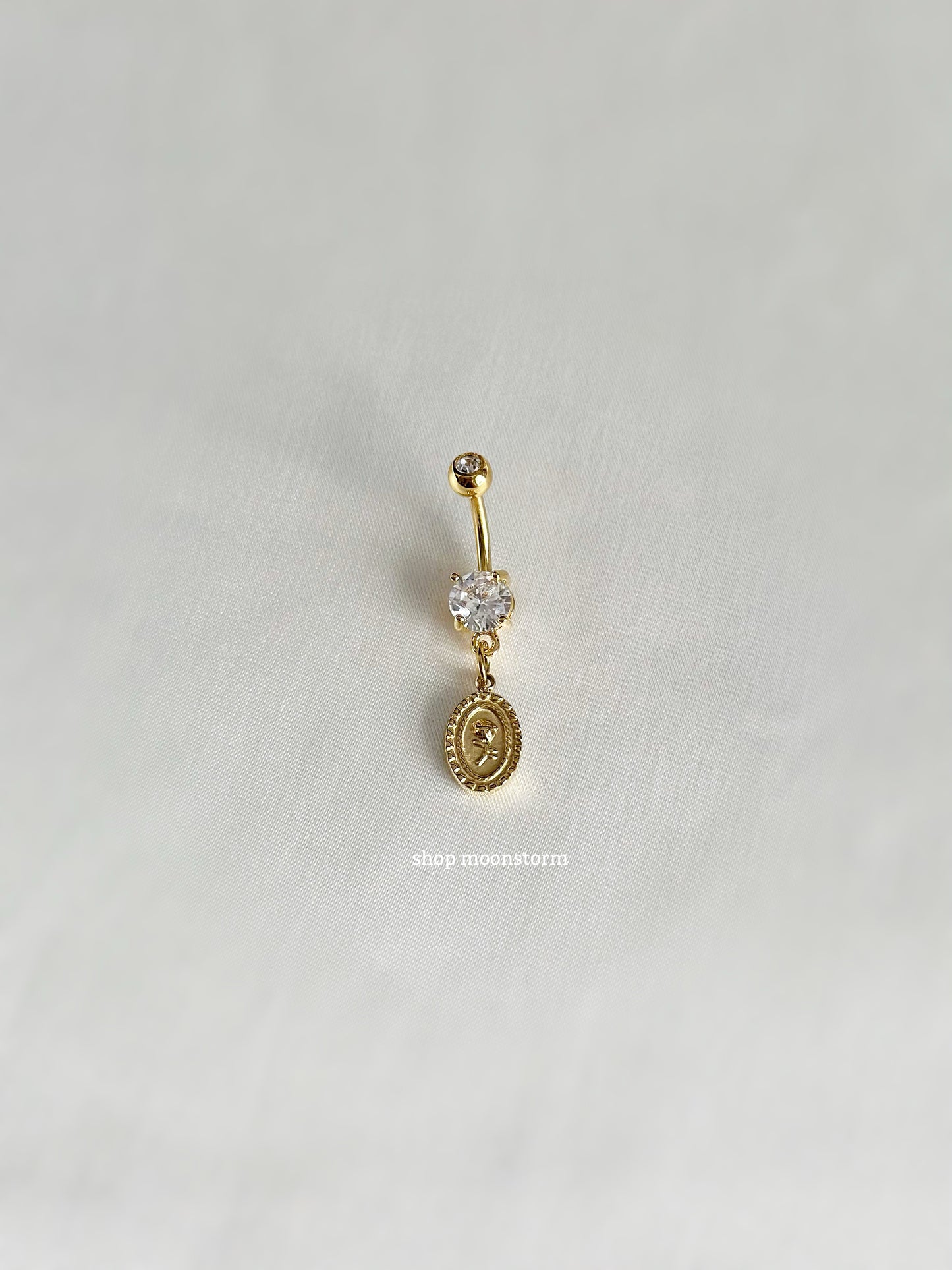 Gold Rose Belly Ring