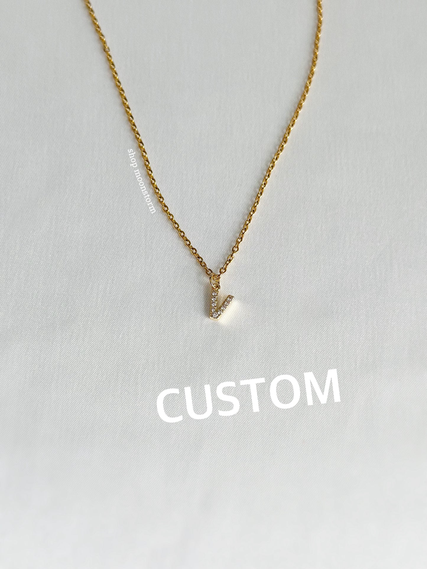 Gold Monogram Necklace