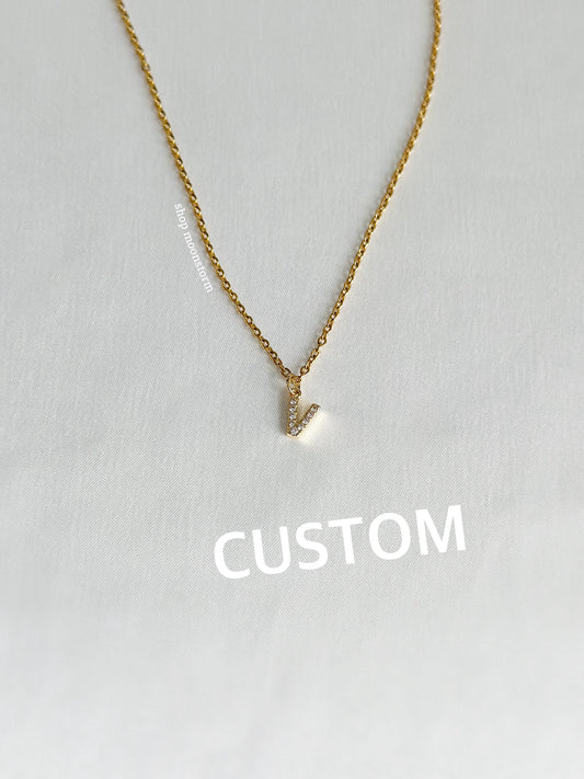 Gold Monogram Necklace