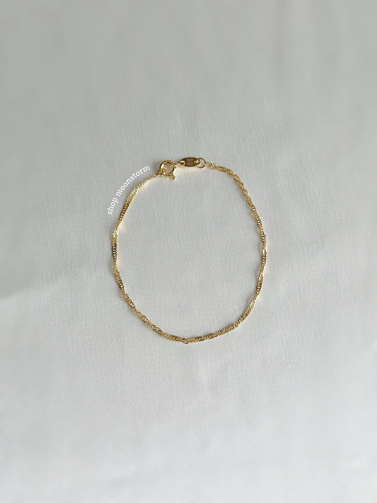 Gold Singapore Chain Bracelet