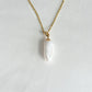 Gold Long Freshwater Pearl Necklace