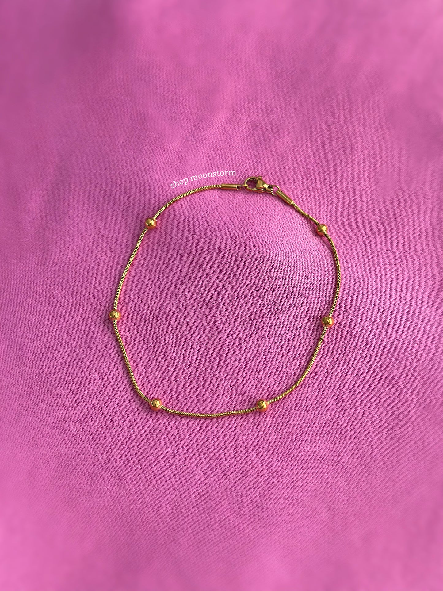 Gold Beaded Bracelet