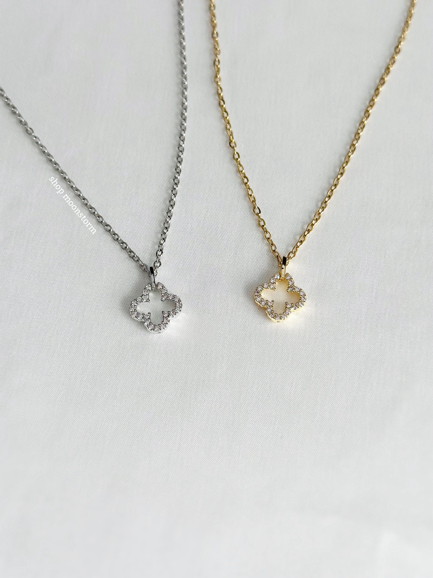 Silver Classic Clover Necklace