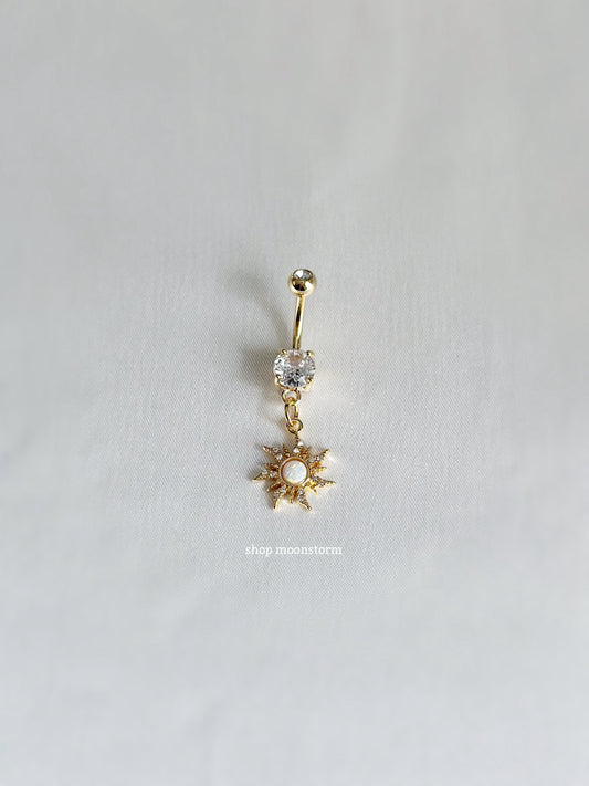 Afterglow White Sun Belly Ring