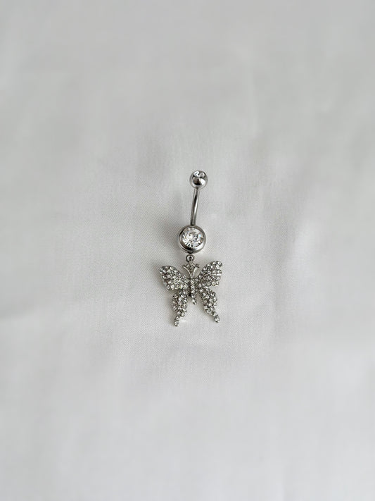 Sparkly Butterfly Belly Ring