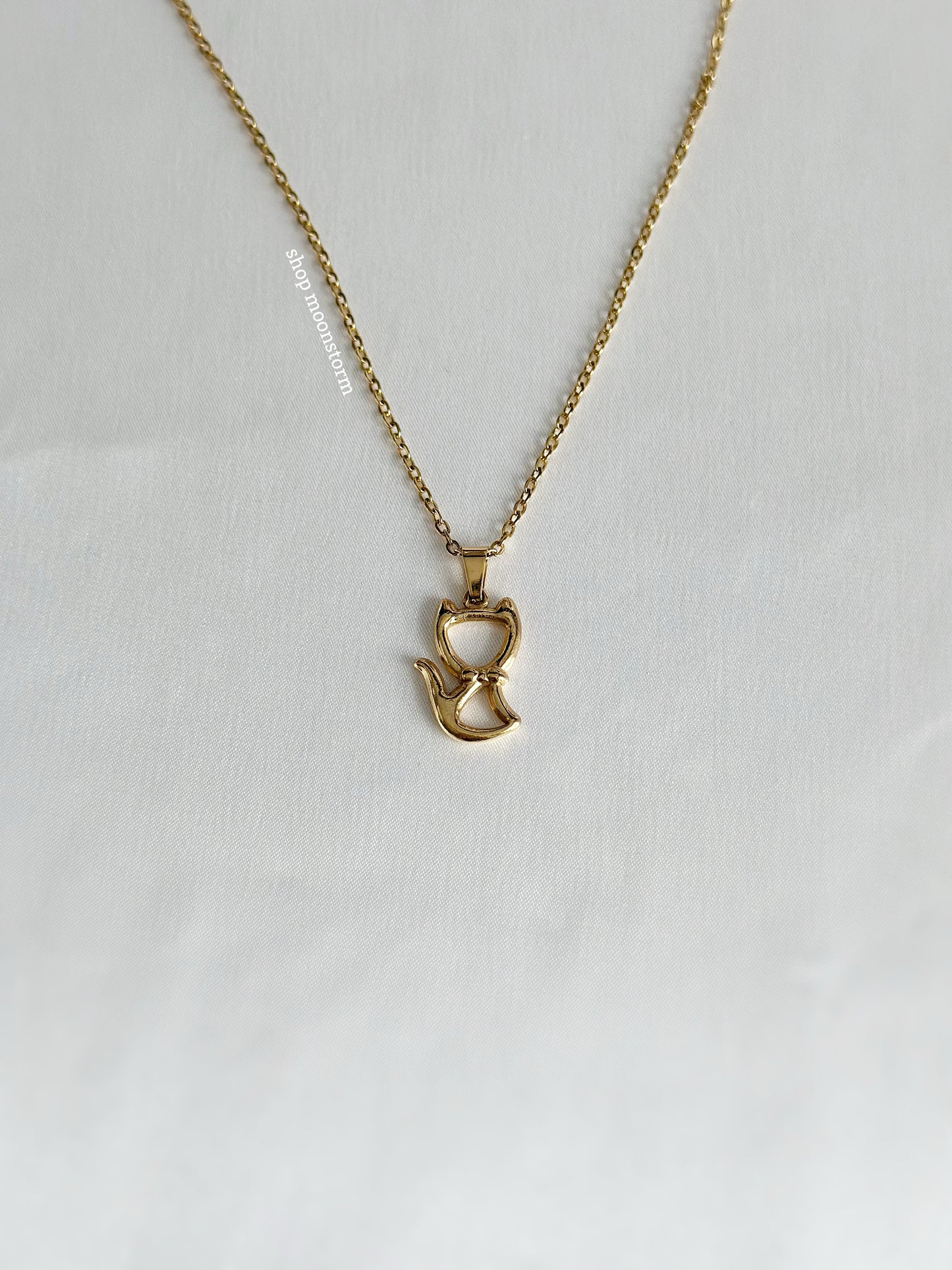 Gold Cat Necklace