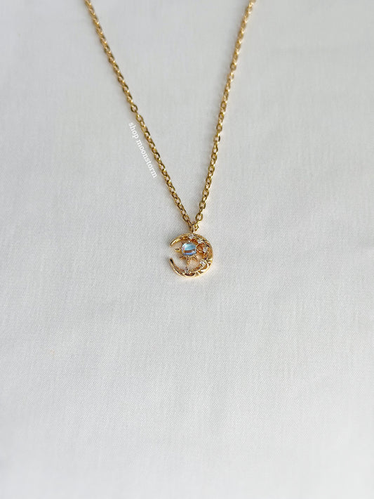 Gold Moonstone Magic Necklace