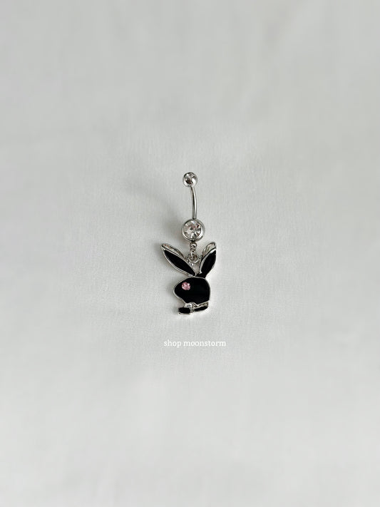 Black Bunny Belly Ring