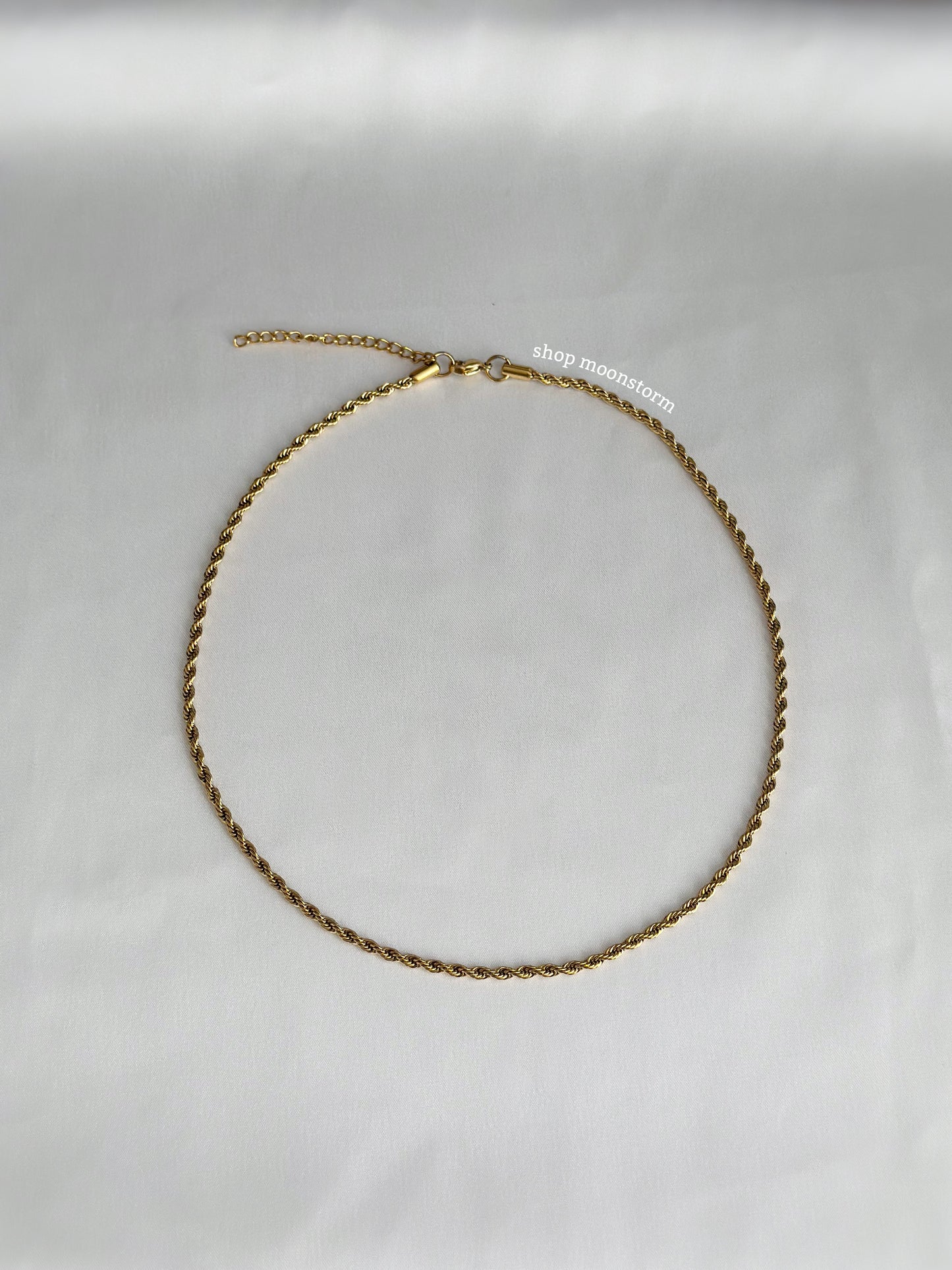 2mm Gold Rope Chain Necklace