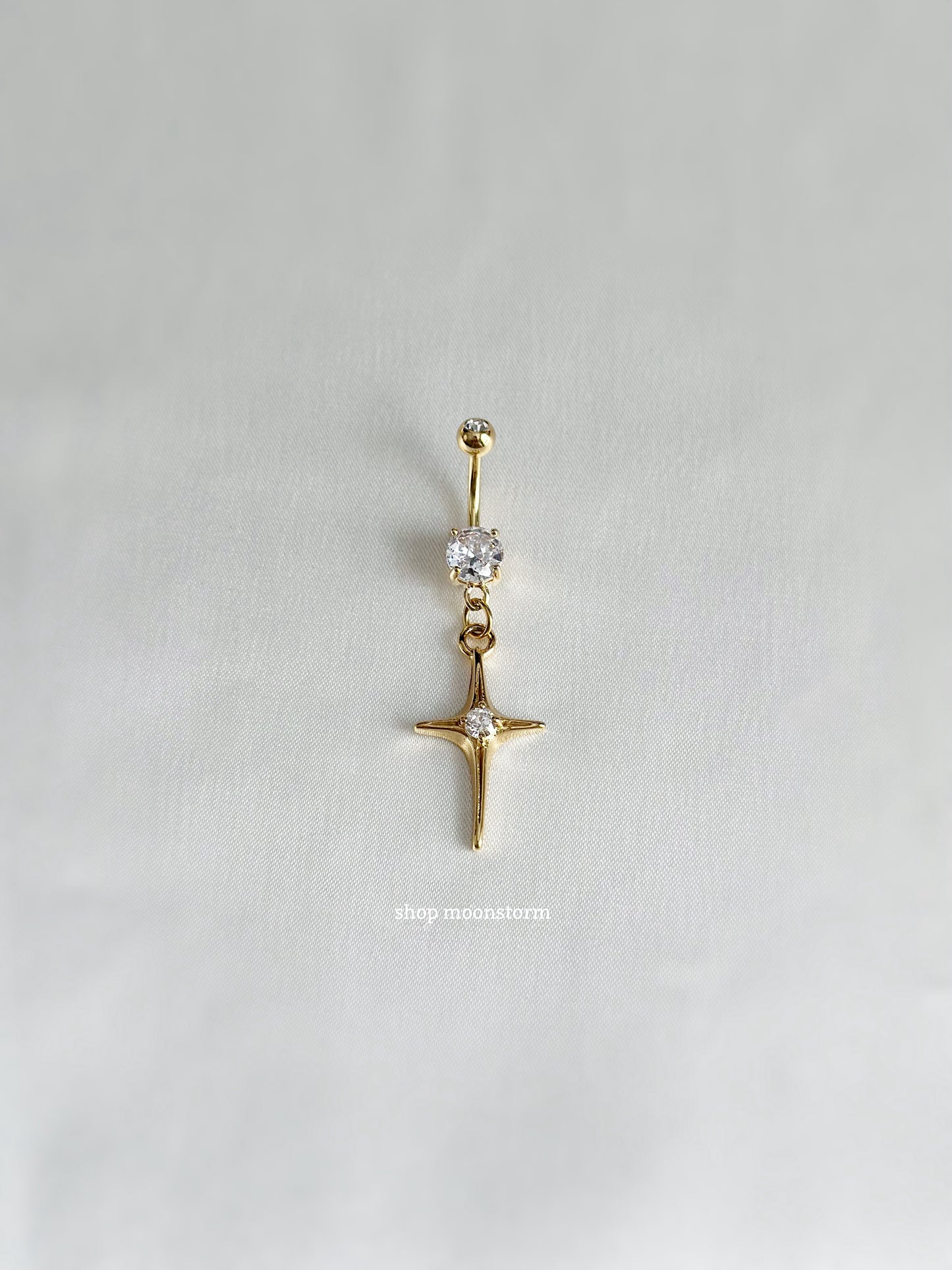 Gold Starlight Belly Ring